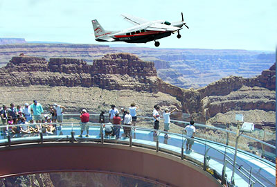 Aerial View of Skywalk with Airplane overhead 400 x 270