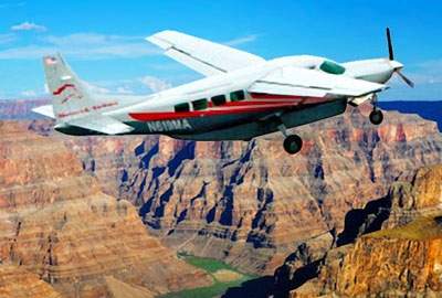 Cessna Grand Caravan Soaring over Grand Canyon
